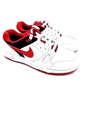 Nike Full Force Sneakers Size 2y Boys Casual Low Colorway Red White Black
